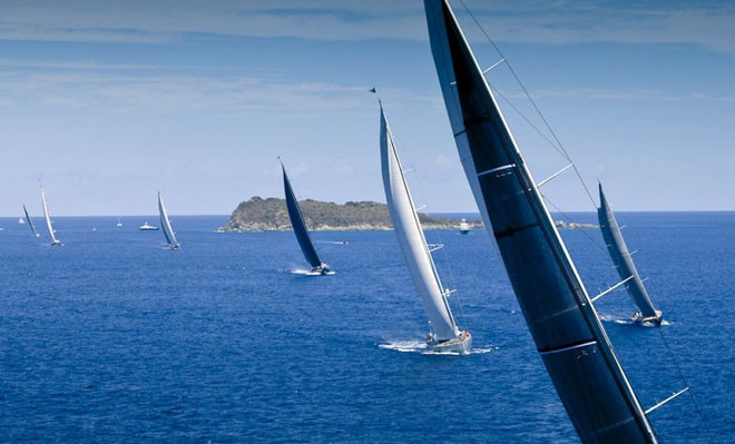 Racing in the Loro Piana Caribbean Superyacht Regatta and Rendezvous 2012 in the British Virgin Islands © Jeff Brown / Superyacht Media
